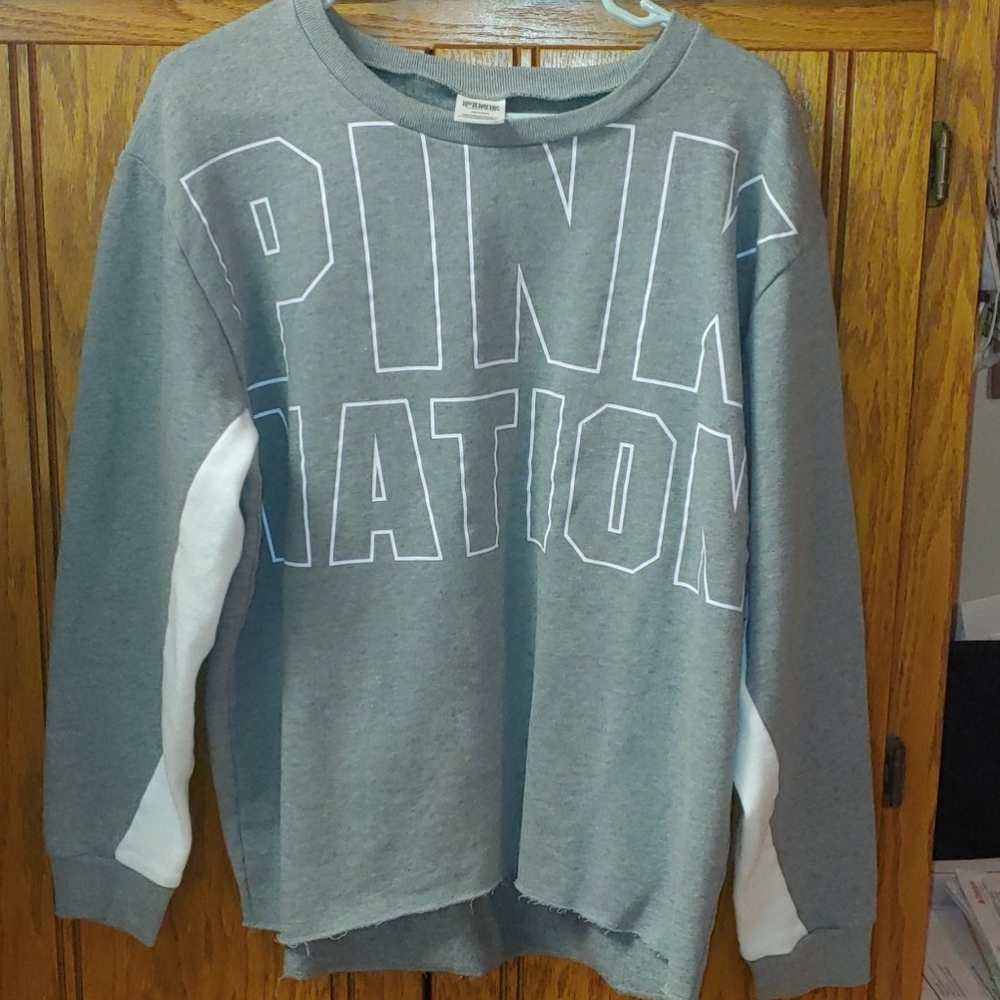 VS PINK NATION LONG SLEEVE SWEATSHIRT nwot